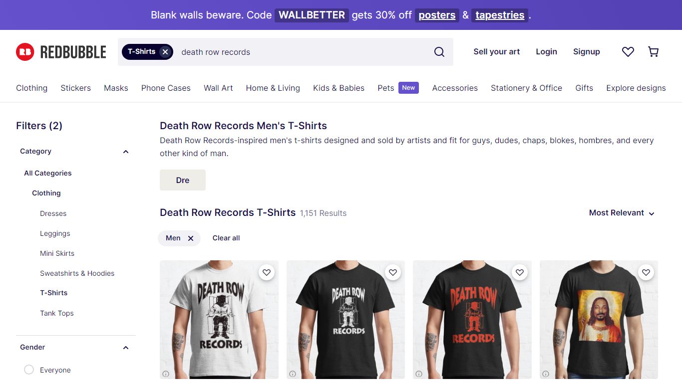 Death Row Records Men's T-Shirts | Redbubble